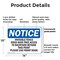 Signmission Invisible Fence Dogs Have Free Access To OSHA Notice Sign, Plastic, 14in W x 10in L, 2PK OS-2PACK-NS-P-1014-L-13718 - alternate 5